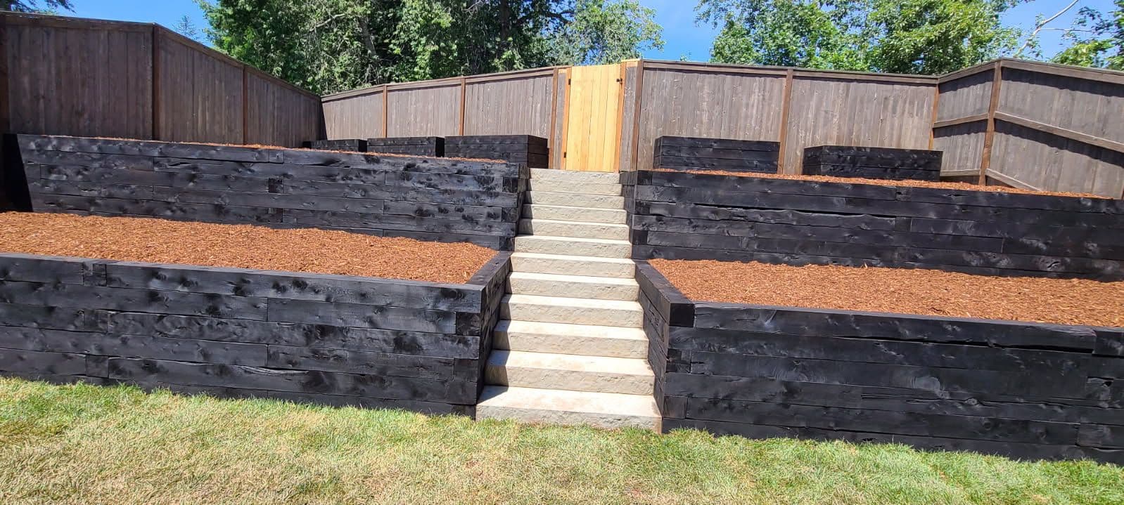 Transform Your Yard with a Charred Juniper Wall